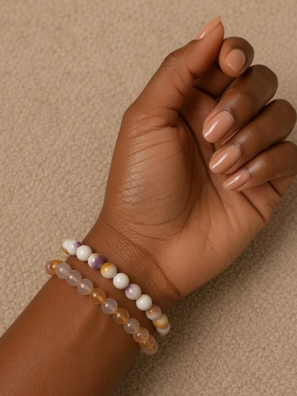 Boho stretch glass bead bracelets NWOT